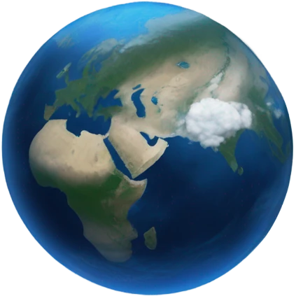 the earth seen from the moon emoji