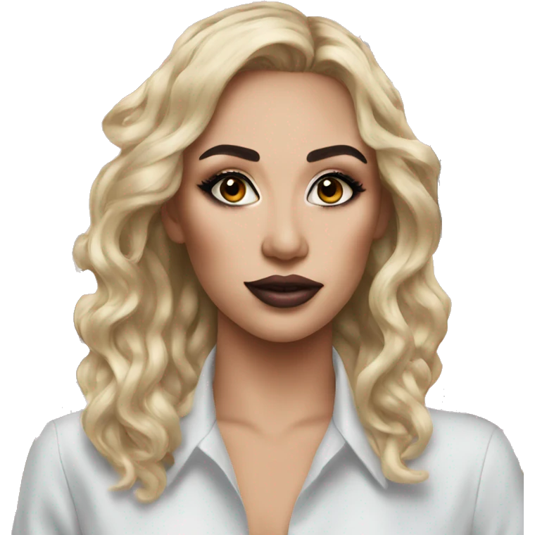 Hyper realistic makeup vanity emoji