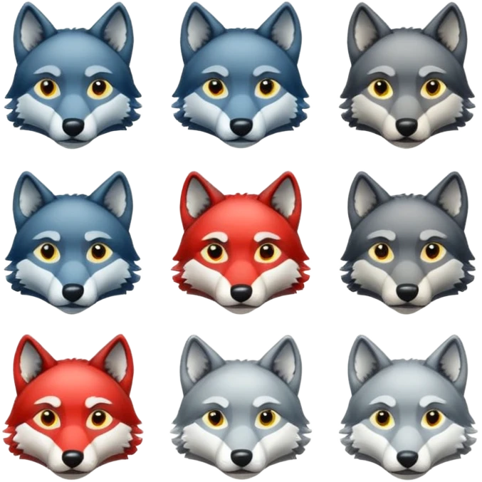 kick platformu için 13 adet abonelik rozeti oluşturur musun kurt motifli emoji