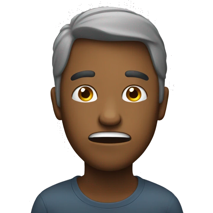 An emoji that doesn’t know what they are feeling  emoji