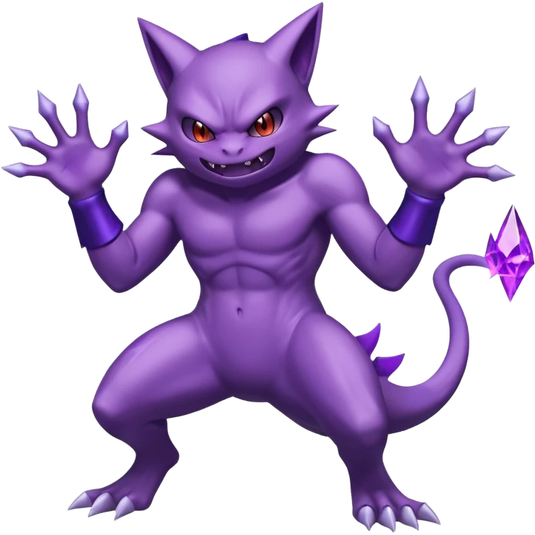 Gengar-Sableye-Mewtwo-fusion (full body) emoji