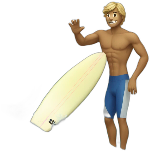 Surfer un a wave emoji