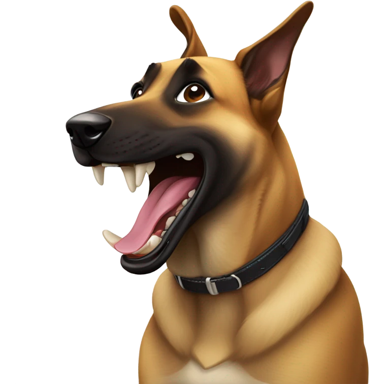 Belgian Malinois crying laughing  emoji