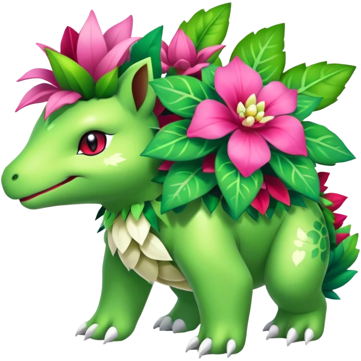 Shiny Exotic Roserade-Shaymin-Ivysaur-Meganium-Roselia-Hybrid-Creature emoji
