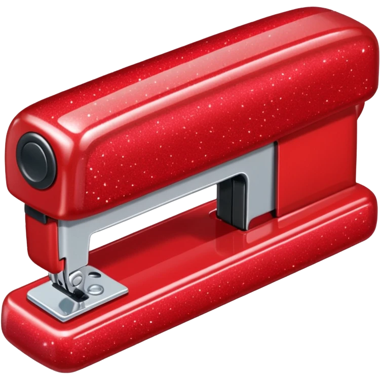 red glitter office supplies emoji