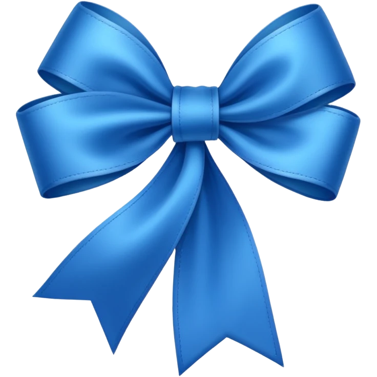 Laço azul emoji