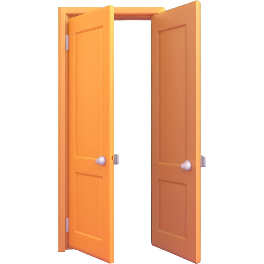 An open door with light inside emoji