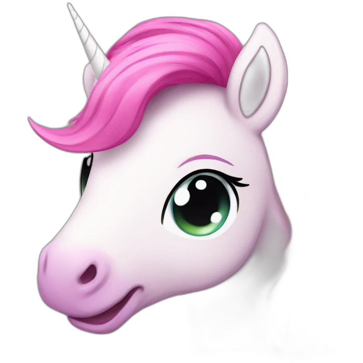 Unicornio rosa emoji