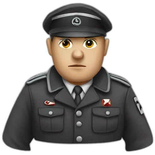 Person in nazi uniform emoji