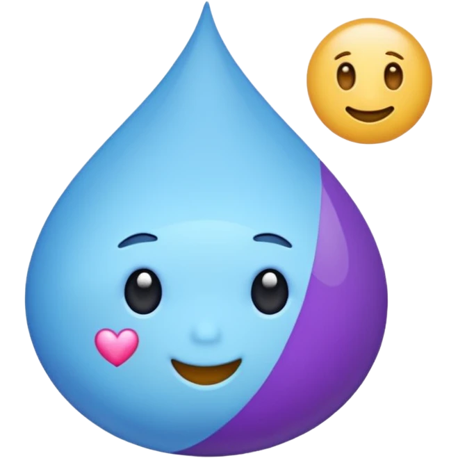 pirulito azul claro e roxo claro emoji