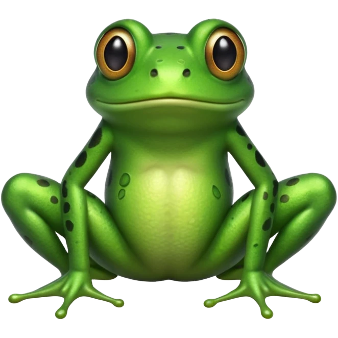 A frog showing its butt emoji