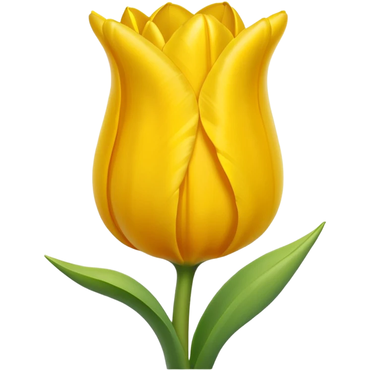 Emoji de tulipán amarillo emoji