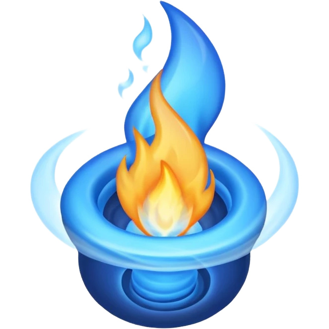 blue hot  emoji