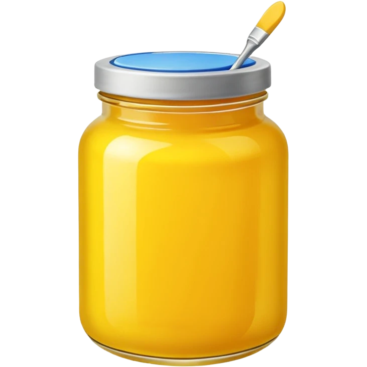 Paint Color Jar yellow emoji
