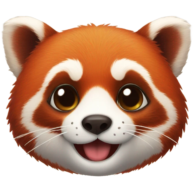Red panda love emoji