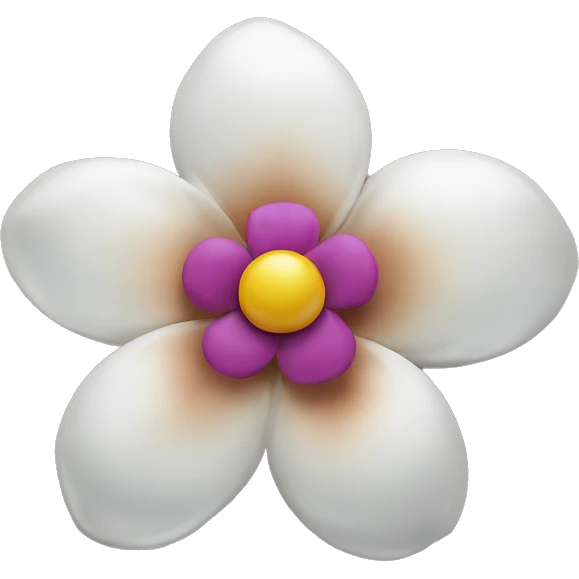 kamboja flower hairclip emoji