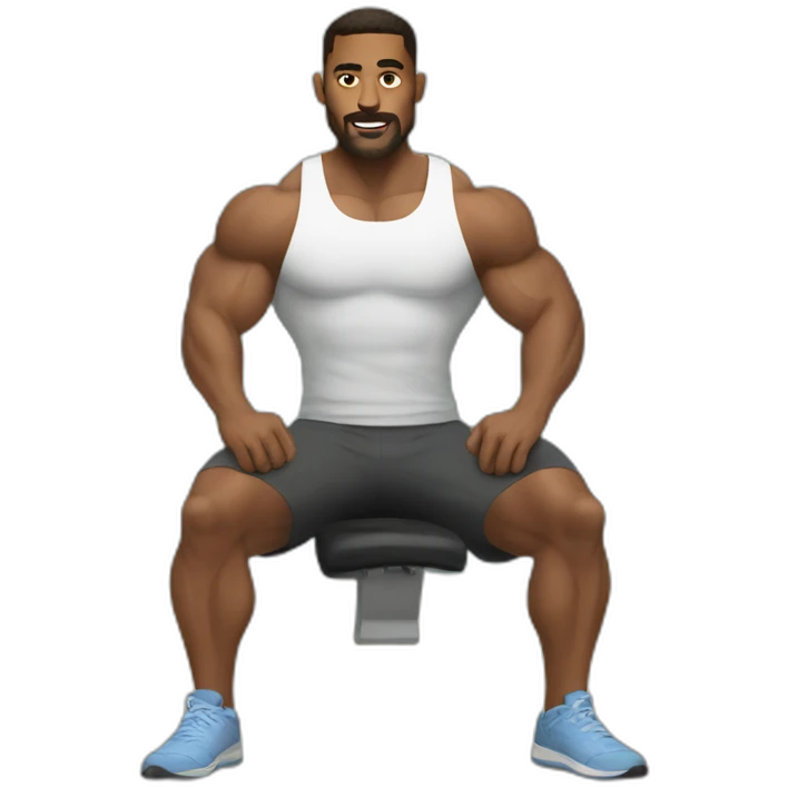 man doing leg day in the gym emoji