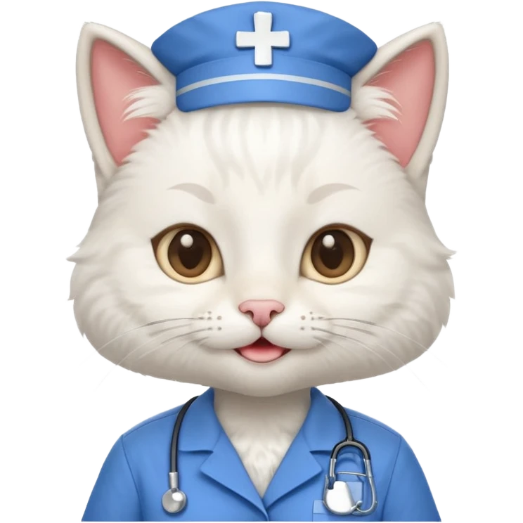 happy nurse cat emoji