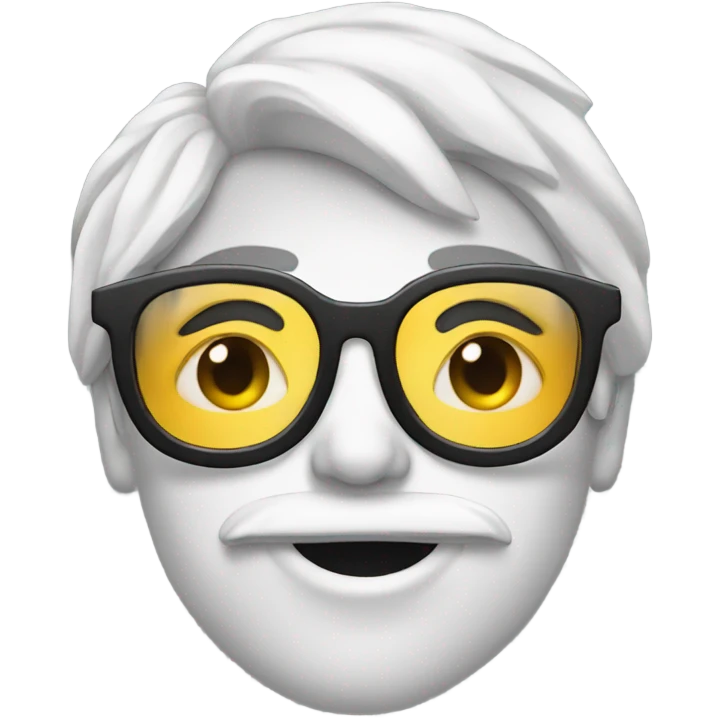Kiss with glasses  emoji