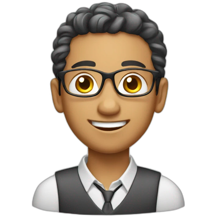 Young Marocan expert accountant  emoji