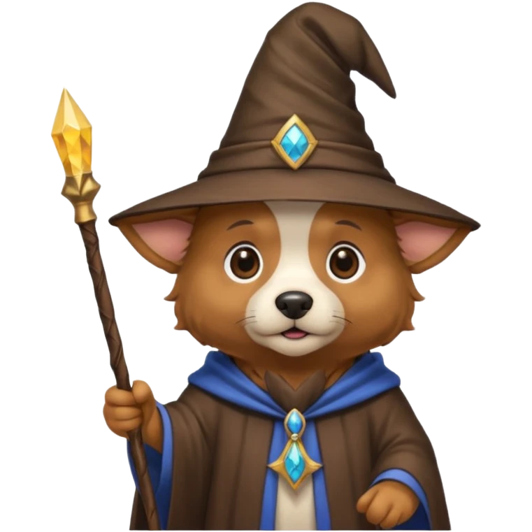 Dog wizard emoji