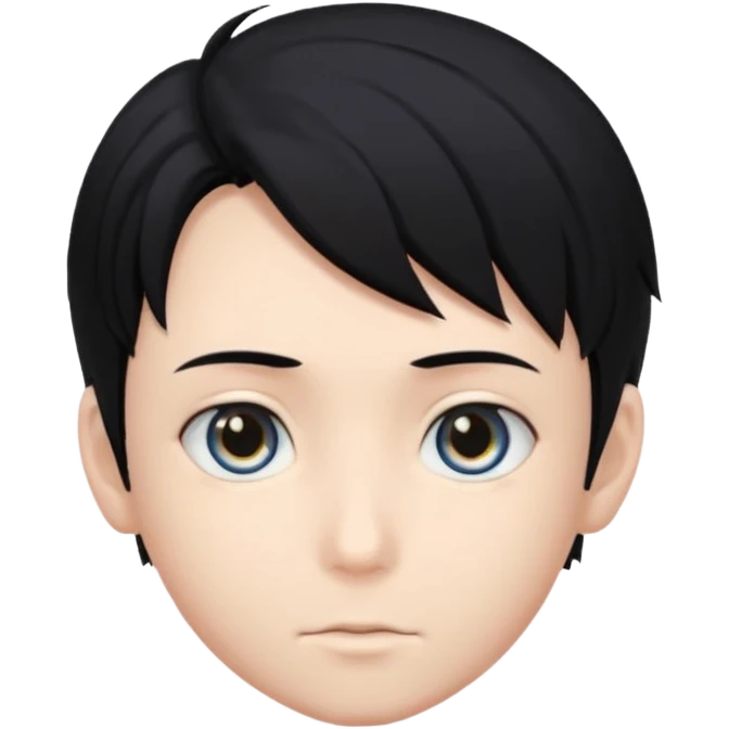 Anime boy head emoji