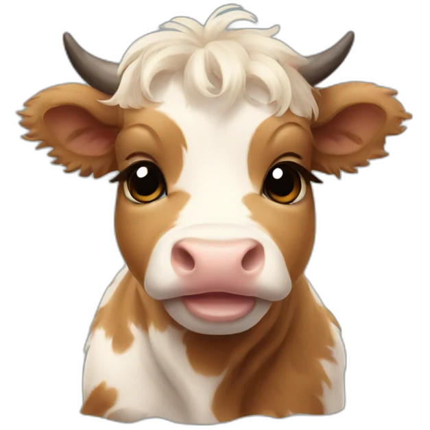 baby scottish cow emoji