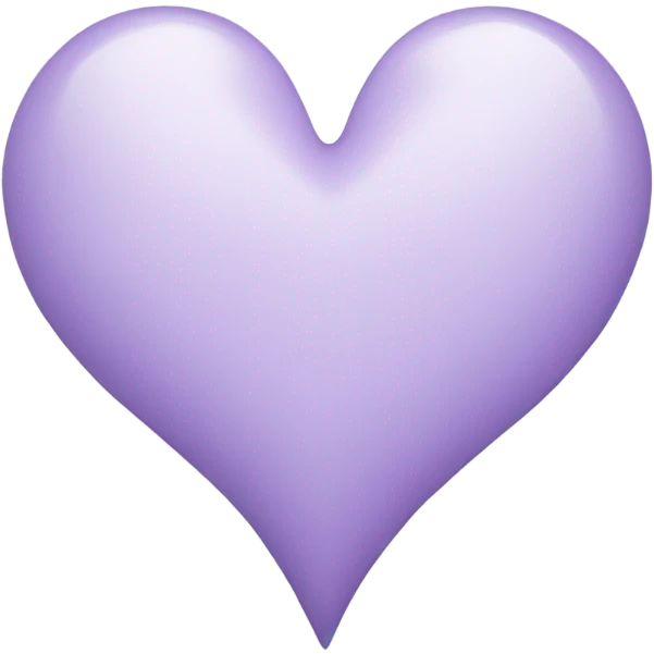 Light purple and white heart emoji