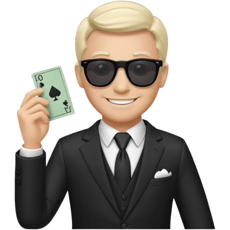 monopoly man with sunglasses emoji
