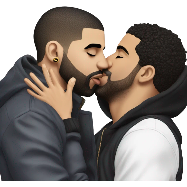 drake kissing drake kissing drake kissing drake emoji