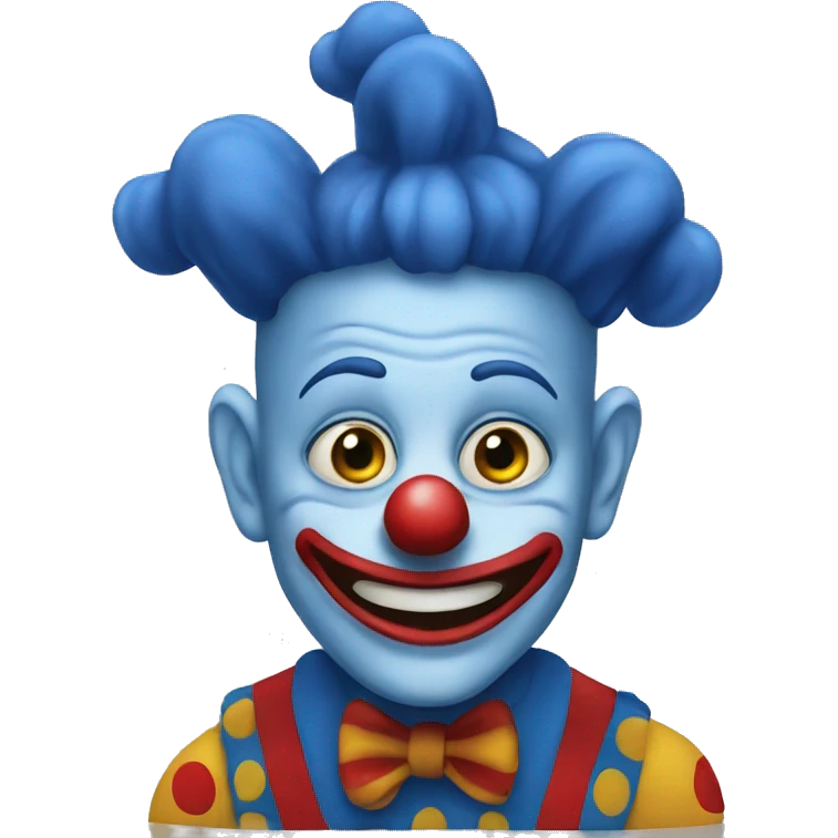 Blue Clown emoji