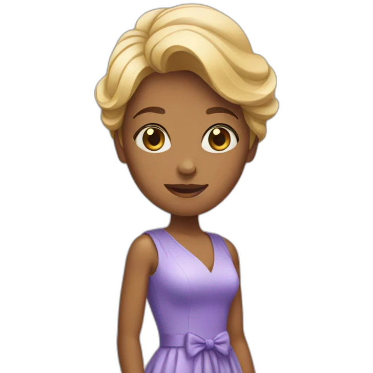 woman with dress emoji