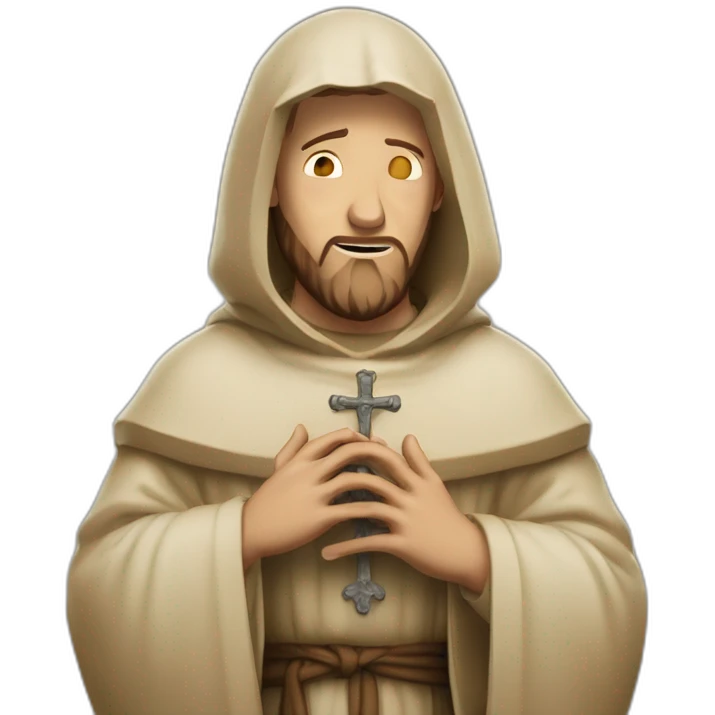 saint Francis of Assisi criying emoji