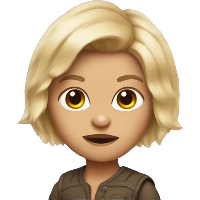 Female gizmo gremlin with blonde hair emoji