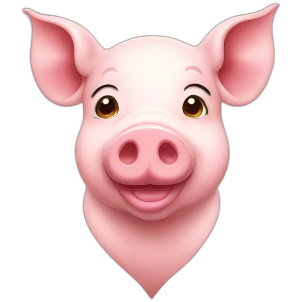 Beautiful pig emoji