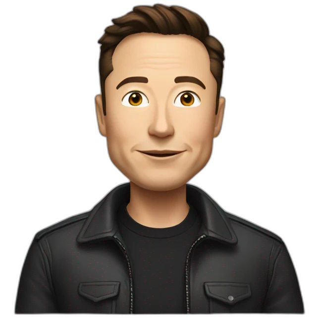 elon musk black emoji