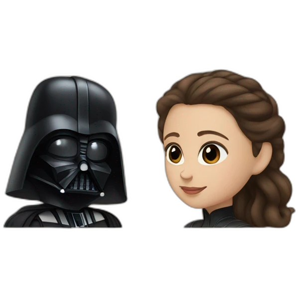Darth Vader and padme emoji