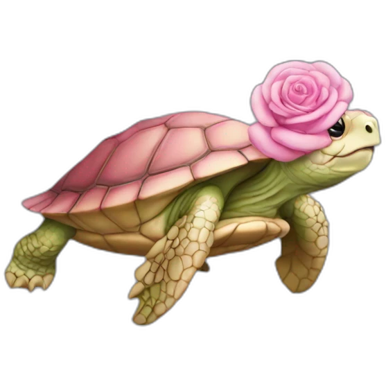 Tortue rose emoji