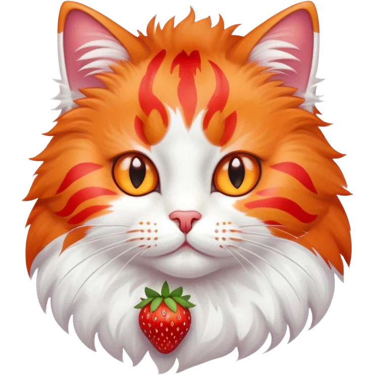 cat strawberty emoji