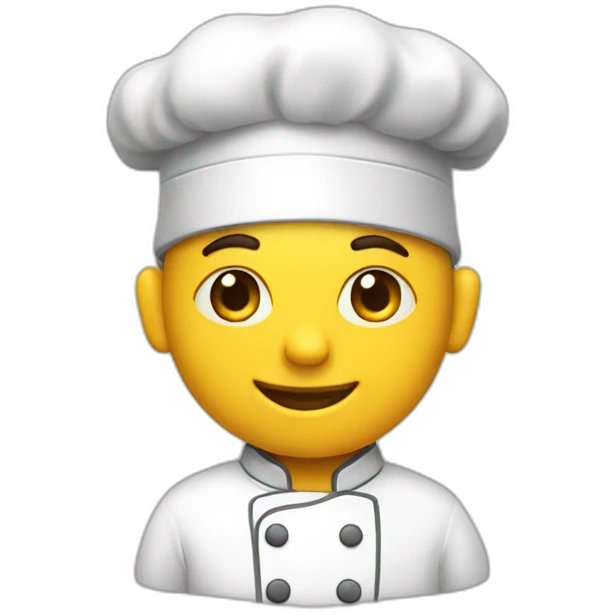 the chef is cooking emoji