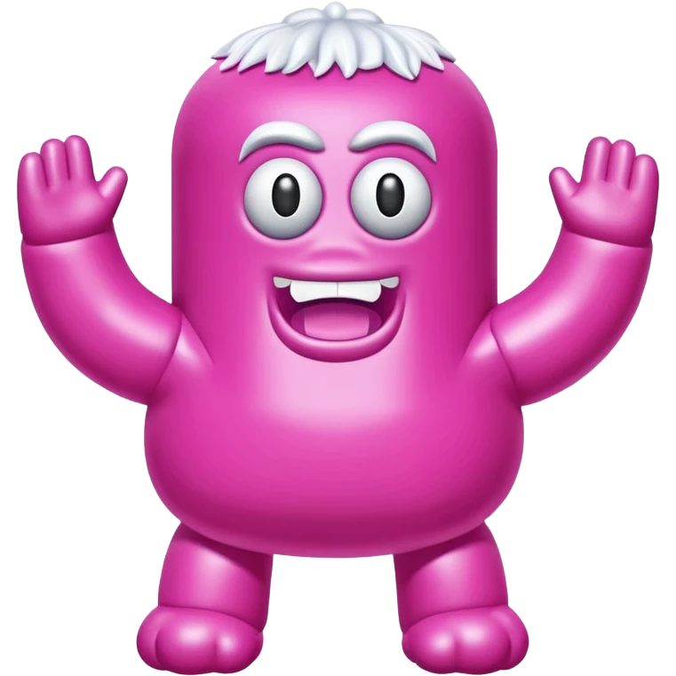 jeff koons spam yeti pink inflatable pinata emoji