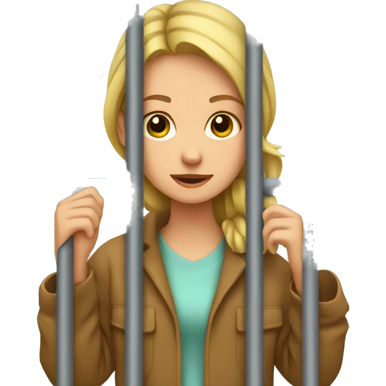 girl between bars emoji