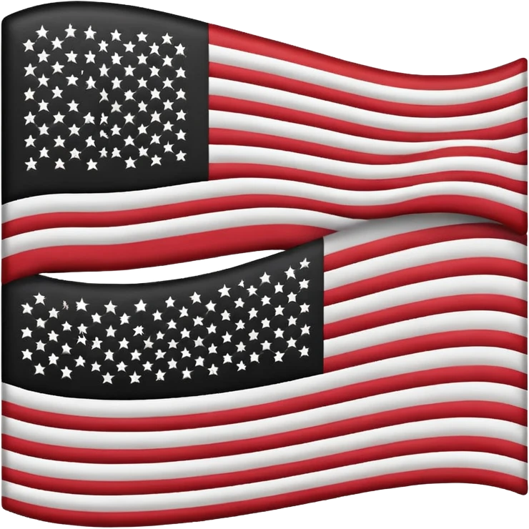 Black American flag emoji
