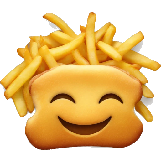 Schnitzel mit Pommes emoji