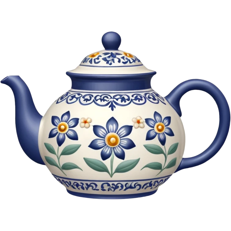 teapot with design on it emoji