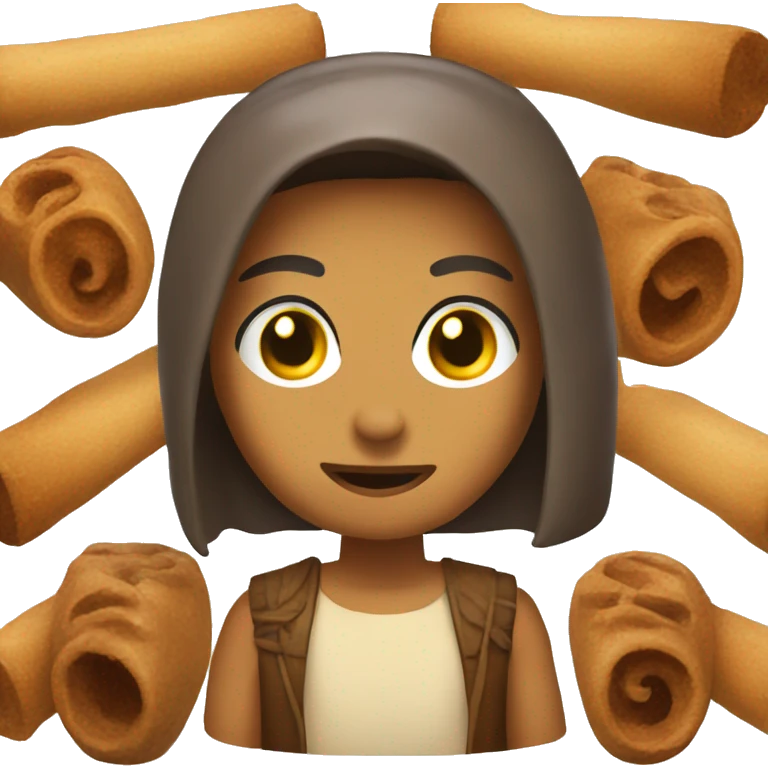 Rol de canela emoji