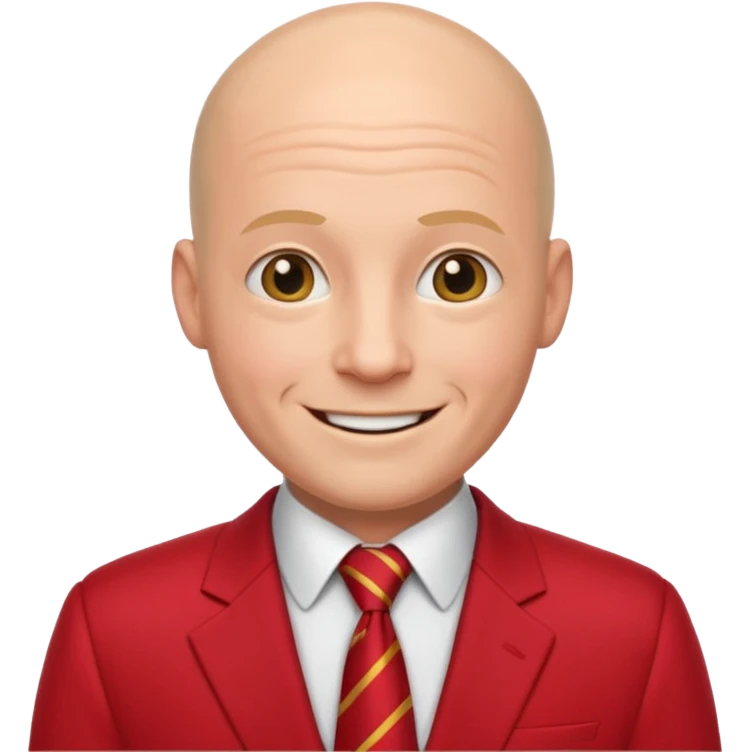 smile-bald-men-with-ties-red suit emoji