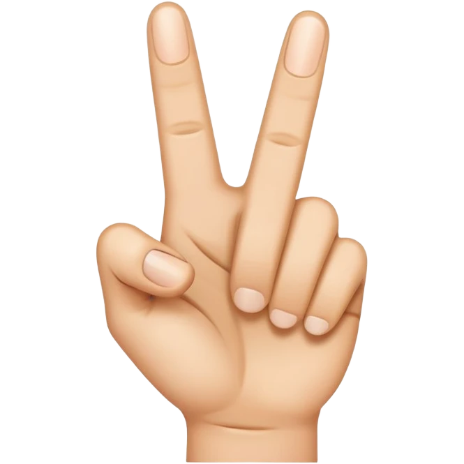 Emoji stick up the nibble finger emoji