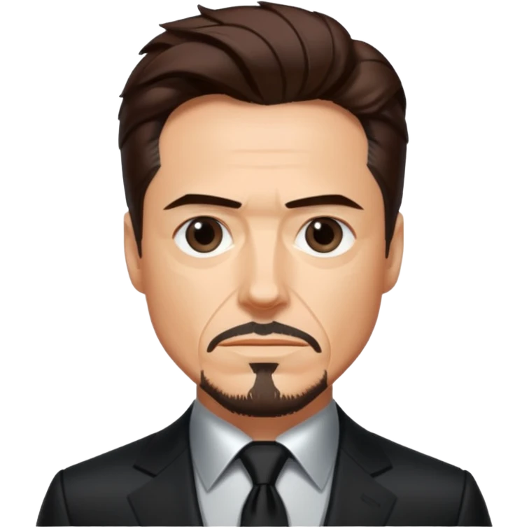 Tony stark black suit emoji