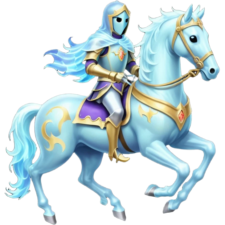 Spectral knight – Transparent, ghostly horse







 emoji